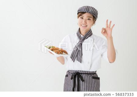 Woman in a coat 56837333