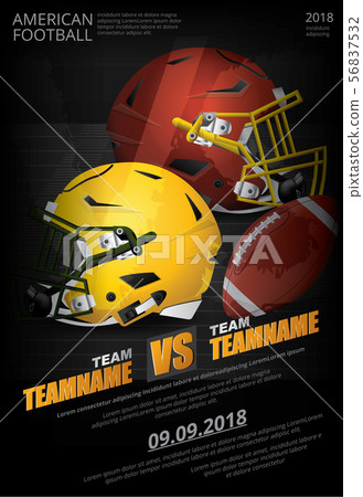 American football Poster Vector Illustration American football Poster Vector Illustration 56837532