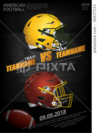 American football Poster Vector Illustration American football Poster Vector Illustration 56837533