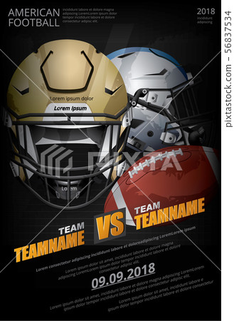 American football Poster Vector Illustration American football Poster Vector Illustration 56837534