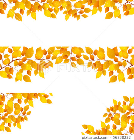 Autumn leaves maple leaf background - Stock Illustration [56838222] - PIXTA