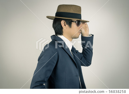 Young Asian Portrait Businessman Wear Sunglasses Young Asian Portrait Businessman Wear Sunglasses 56838258
