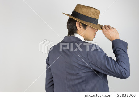 Young Asian Portrait Businessman in Navy Blue Suit Young Asian Portrait Businessman in Navy Blue Suit 56838306