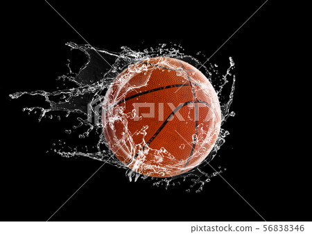 Splashing basketball Splashing basketball 56838346