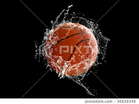 Splashing basketball Splashing basketball 56838348
