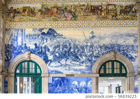 Porto Portugal inside Sao Bento station Mural Art 56839225