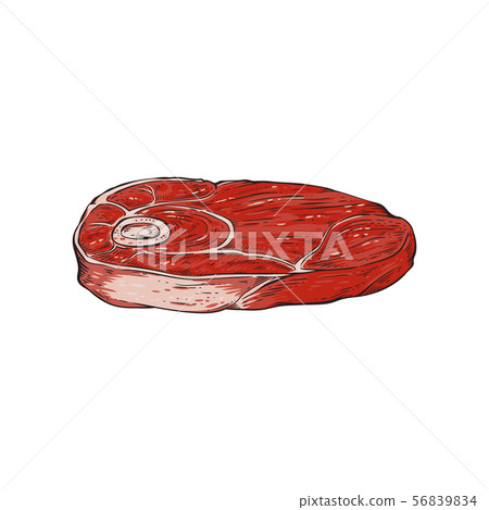 A piece of beef steak from a cow. 56839834