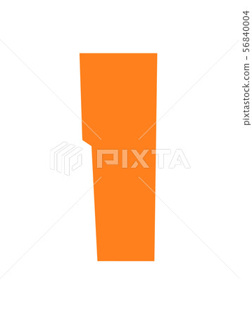 Simple Font, alphabet cuted from colored paper Simple Font, alphabet cuted from colored paper 56840004