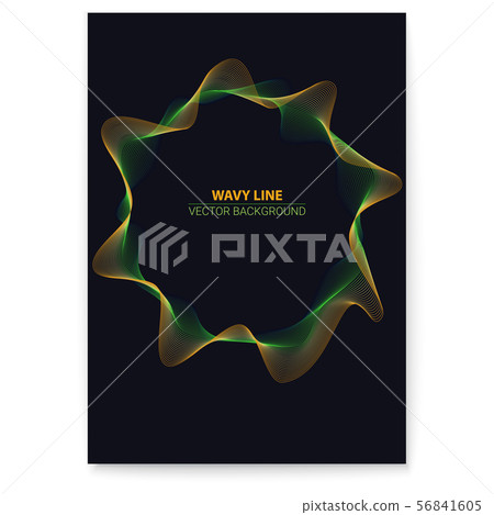 Modern poster with radial vignettes. Dynamic flow Modern poster with radial vignettes. Dynamic flow 56841605