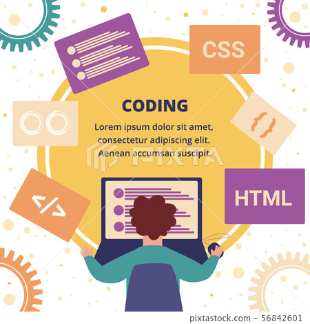 Man Programmer Designer Project Css Html Coding 56842601