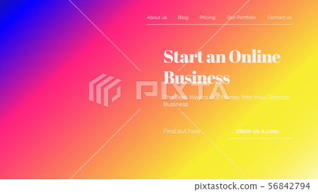 Vector illustration Landing page template Vector illustration Landing page template 56842794