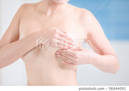 Breast cancer self check concept 56844091