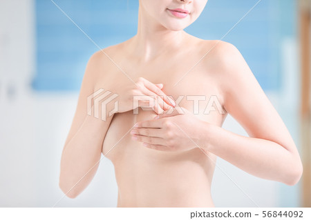 Breast cancer self check concept 56844092