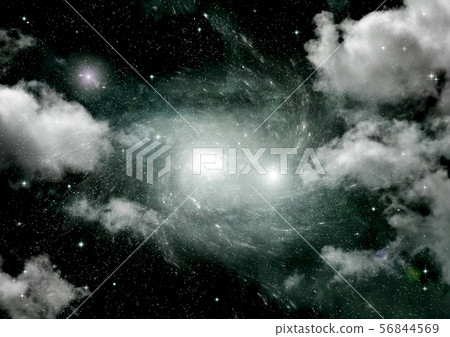 galaxy in a free space. 3D rendering galaxy in a free space. 3D rendering 56844569