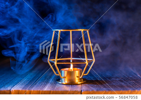 Halloween pumpkin lantern smoke Halloween pumpkin lantern smoke 56847058