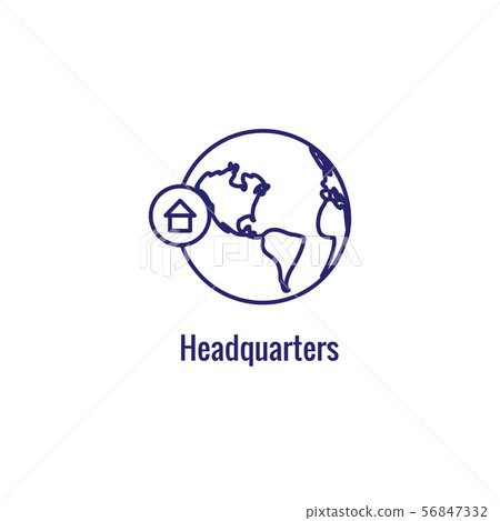 In-Company and Outsource Icon with freelancing or 56847332