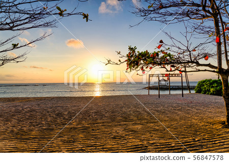 Morning of Nusa Dua in Bali 56847578