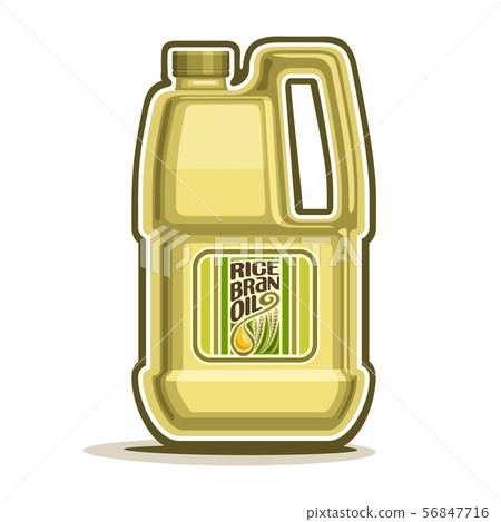 Vector big Bottle for Rice Bran Oil Vector big Bottle for Rice Bran Oil 56847716