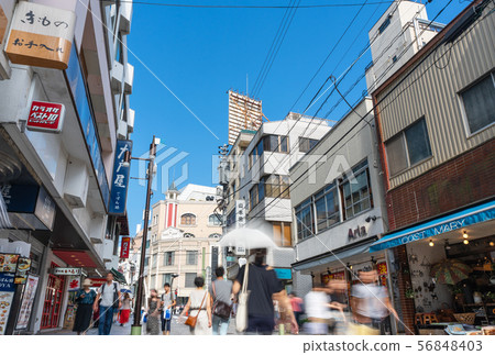 Yokohama cityscape in Japan Overlooking the Hiragana shopping street from the Ishikawacho station side (back is Yokohama Motomachi shopping street) Yokohama cityscape in Japan Overlooking the Hiragana shopping street from the Ishikawacho station side (back is Yokohama Motomachi shopping street) 56848403