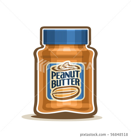 Vector jar for Peanut Butter Vector jar for Peanut Butter 56848518