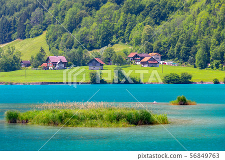 Lungern. Old medieval village in the swiss alps. 56849763