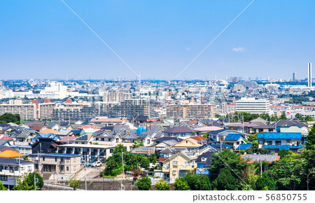 Residential area in the suburbs of Tokyo 56850755