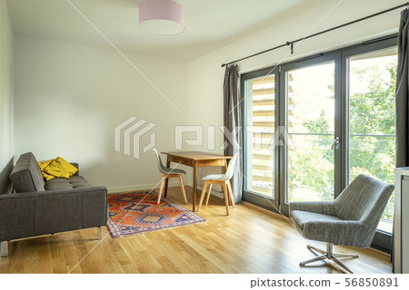 Modern interior design. Living room of a small 56850891