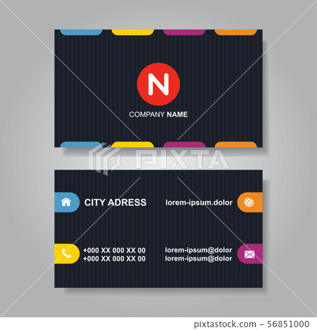 Modern business card template design. Vector illustration. 56851000