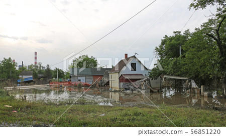 Flooded Village 56851220
