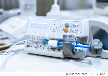 syringe pump for anesthesia. Medical equipment in 56851684