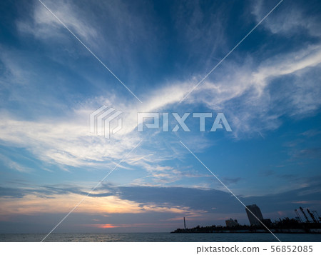 Blue sky and sunset Blue sky and sunset 56852085