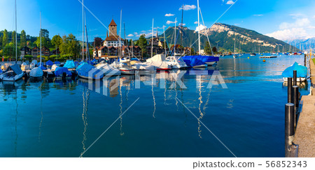Spiez Church and Castle, Switzerland 56852343