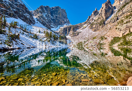 Emerald Lake, Rocky Mountains, Colorado, USA. 56853213