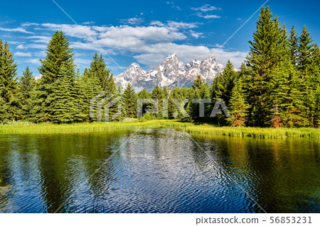 Mountains in Grand Teton National Park with 56853231