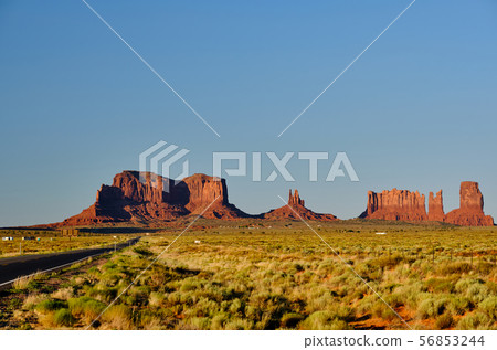 Rock formations in Monument Valley 56853244