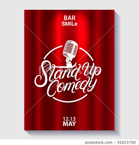 Stand Up Comedy lettering poster 56853780