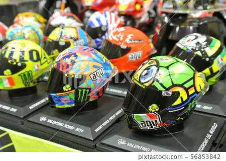 Miniature model of MotoGP riders helmets Miniature model of MotoGP riders helmets 56853842