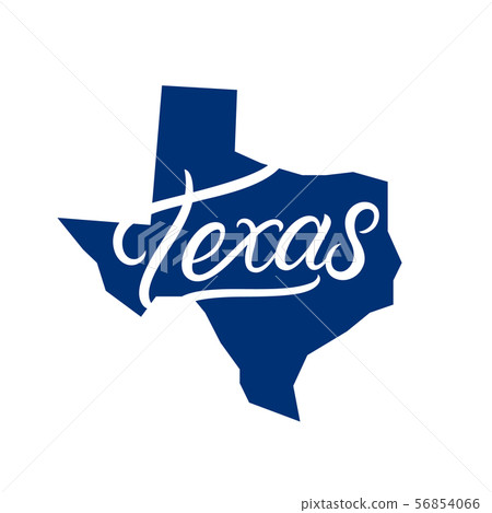Texas hand written lettering logo - Stock Illustration [56854066] - PIXTA