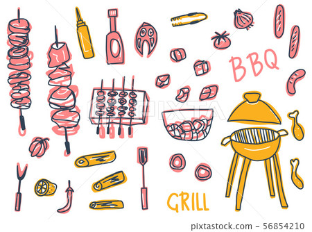 Barbecue composition. Vector design. Barbecue composition. Vector design. 56854210