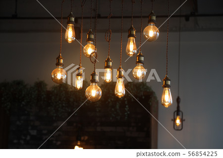 Incandescent light that illuminates the interior Incandescent light that illuminates the interior 56854225