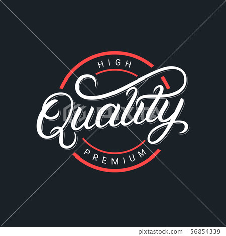 Quality hand written lettering logo 56854339