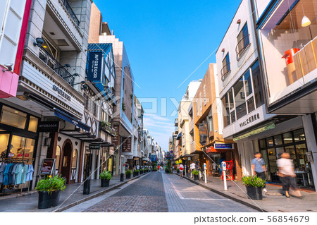 Yokohama cityscape in Japan Overlooking the Motomachi shopping street in Yokohama 56854679