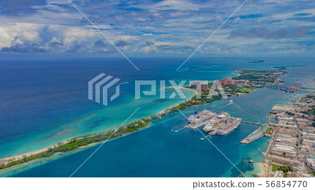 Bahamas Travel Photo Material Aerial Shooting Ship Sea Drone 56854770