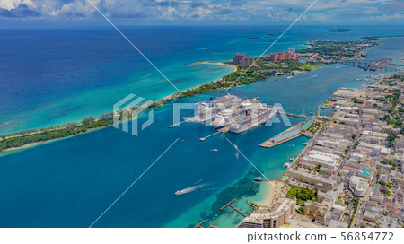 Bahamas Travel Photo Material Aerial Shooting Ship Sea Drone 56854772