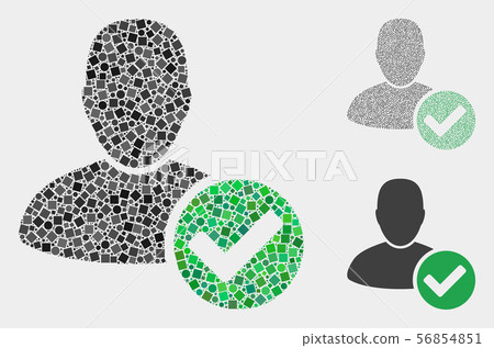 Valid User Icon Collages of Squares and Circles 56854851