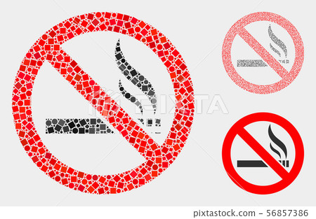 Forbidden Smoking Icon Collages of Squares and Circles Forbidden Smoking Icon Collages of Squares and Circles 56857386
