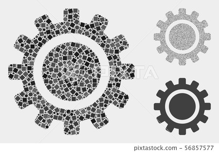Cog Icon Mosaics of Squares and Circles Cog Icon Mosaics of Squares and Circles 56857577
