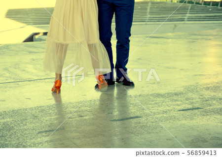 Couple of ballroom dancers dancing Couple of ballroom dancers dancing 56859413