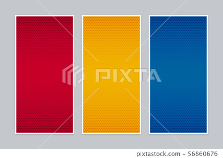 Colorful halftone gradient banner set 56860676