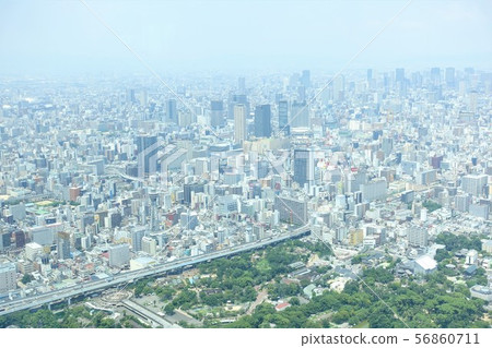 在通天閣附近的鳥瞰圖 56860711